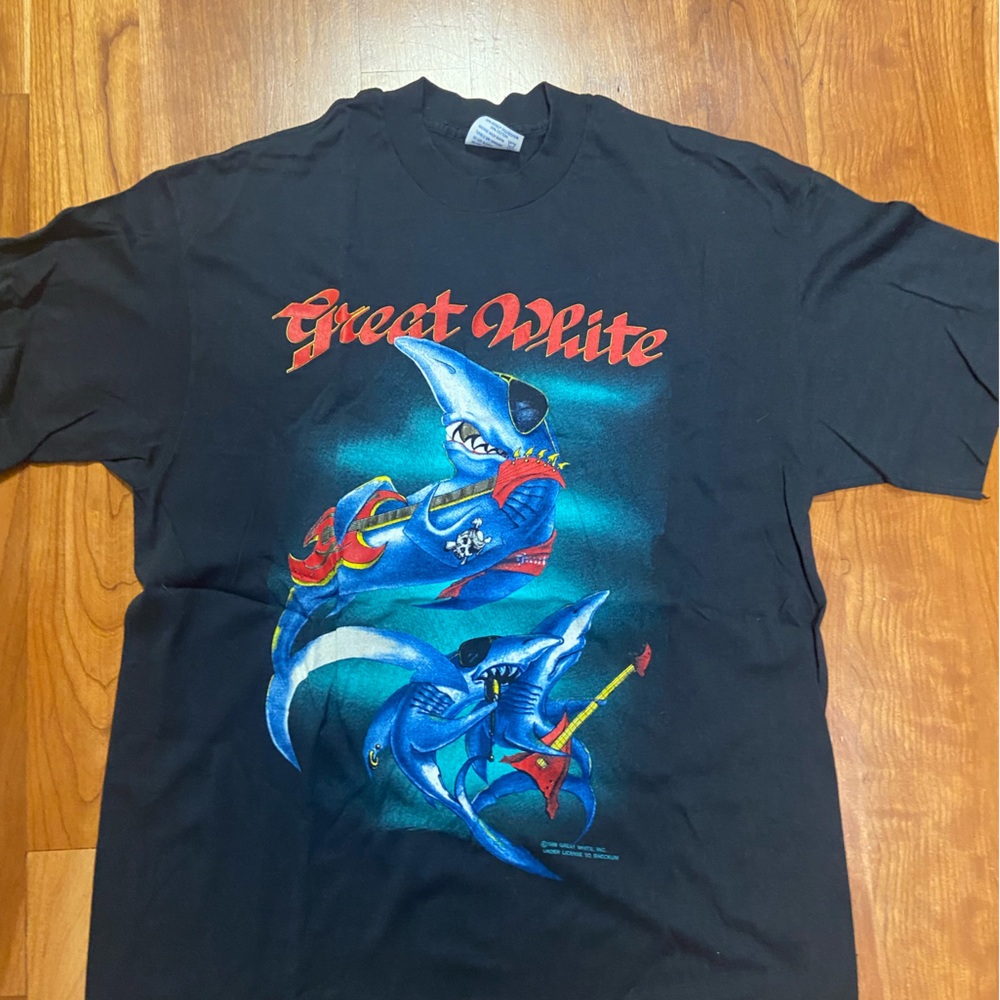 Vintage Great White 1989 Tour T-shirt (Size XL)
